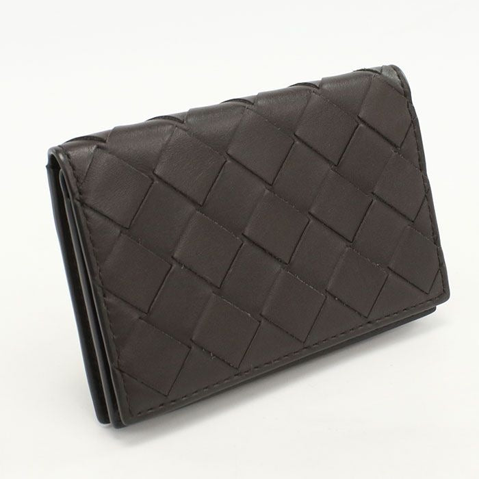 Bottega Veneta Business Card Case Intrecciato Holder Leather