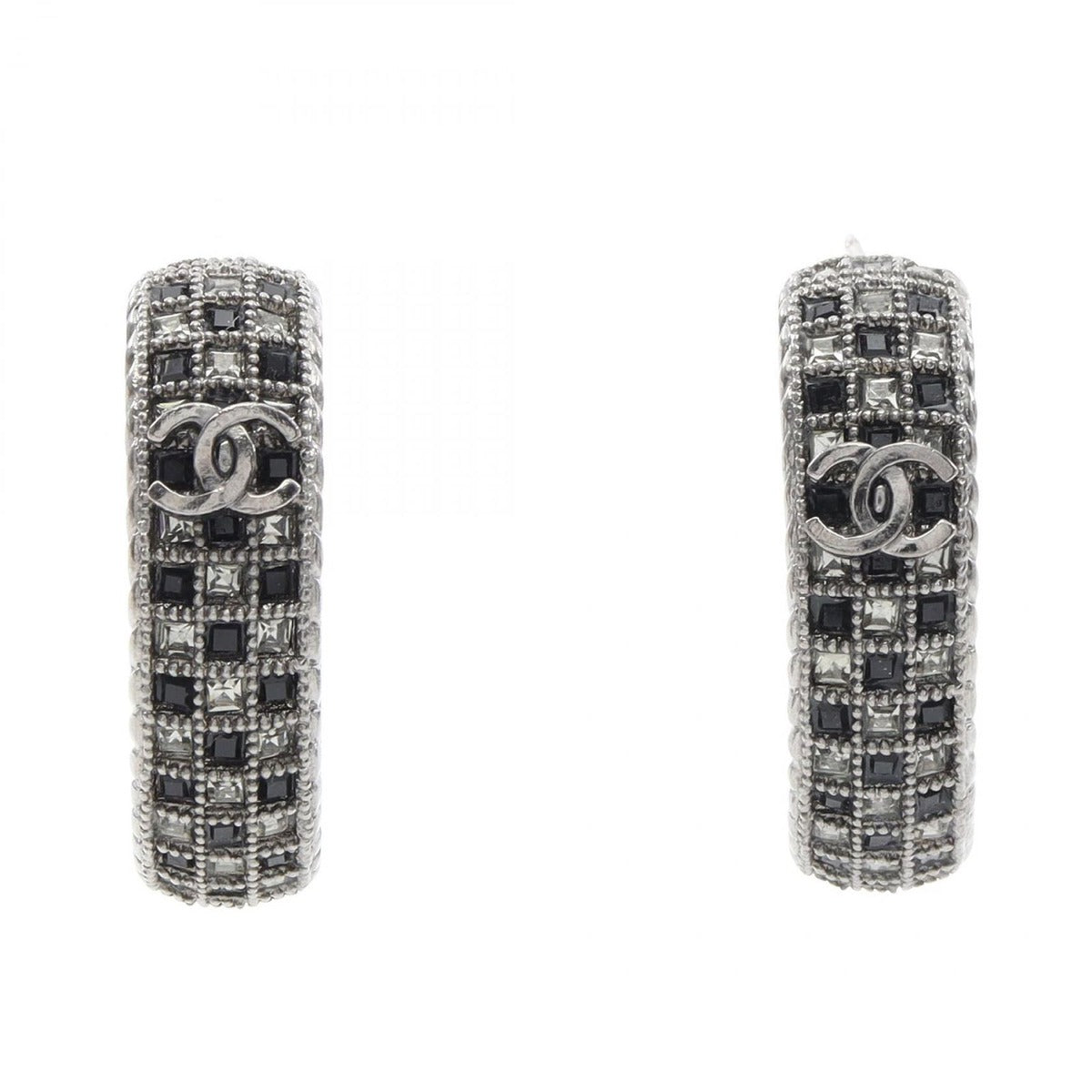 Chanel Earrings CC Logo Stainless Steel