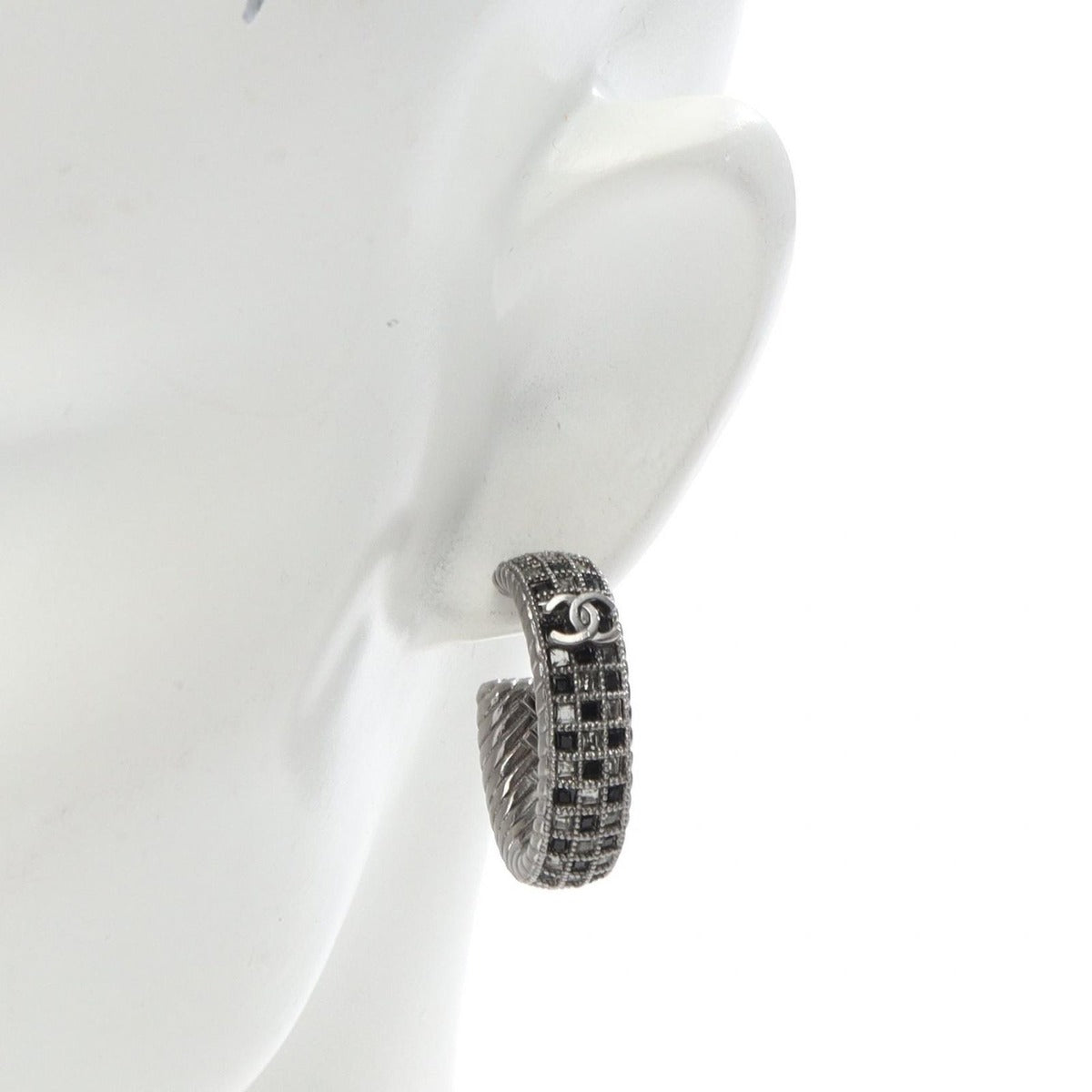 Chanel Earrings CC Logo Stainless Steel — view 5