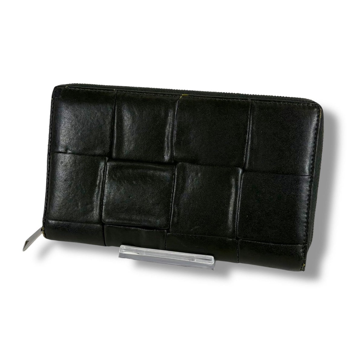 Bottega Veneta Maxi Intrecciato Leather Long Wallet Round Zip Zippy — view 11