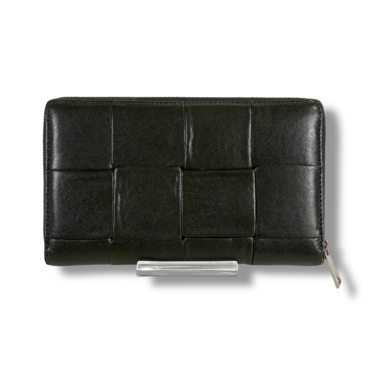 Bottega Veneta Maxi Intrecciato Leather Long Wallet Round Zip Zippy
