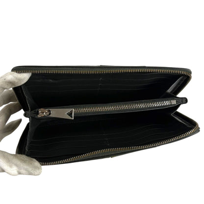 Bottega Veneta Maxi Intrecciato Leather Long Wallet Round Zip Zippy — view 3