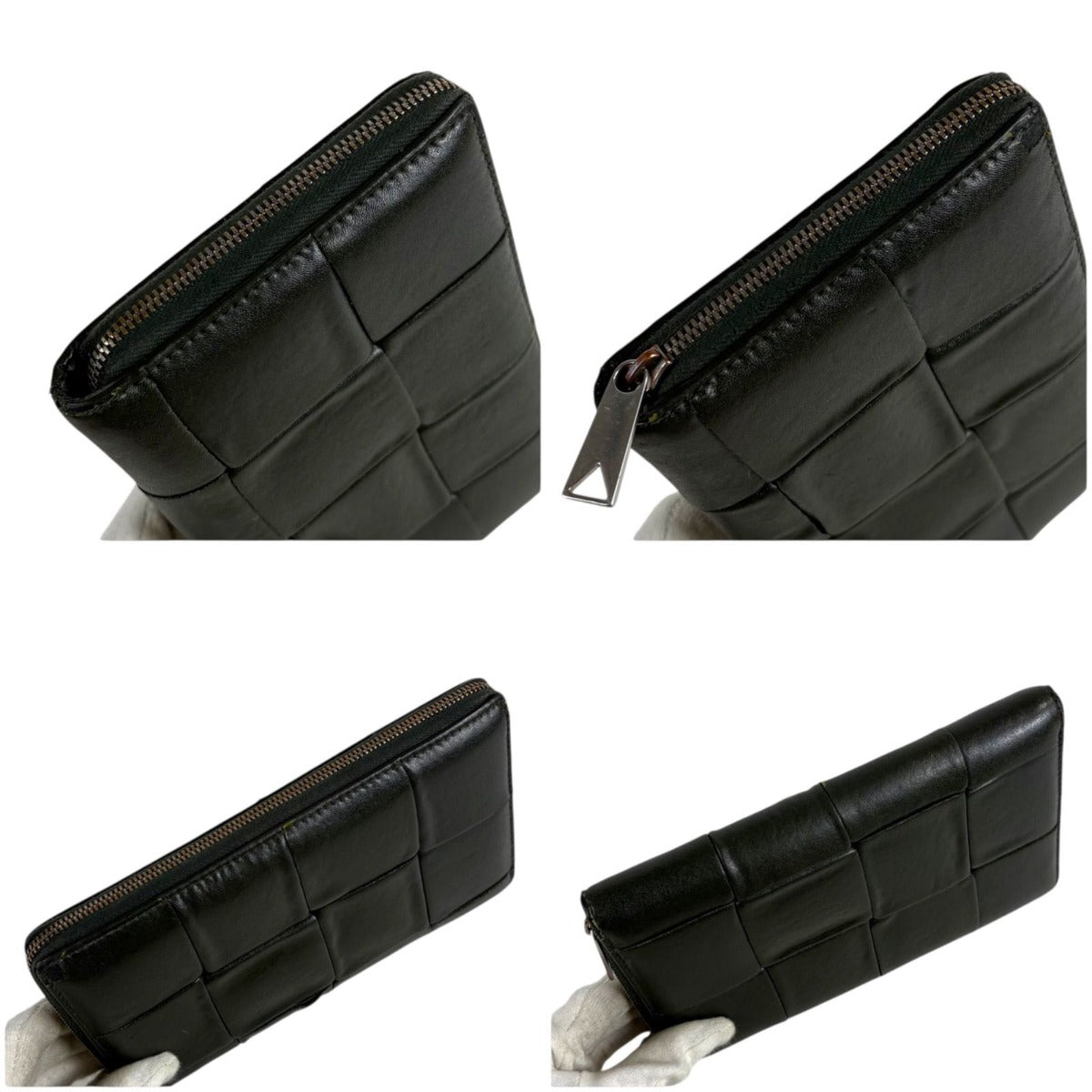 Bottega Veneta Maxi Intrecciato Leather Long Wallet Round Zip Zippy — view 4