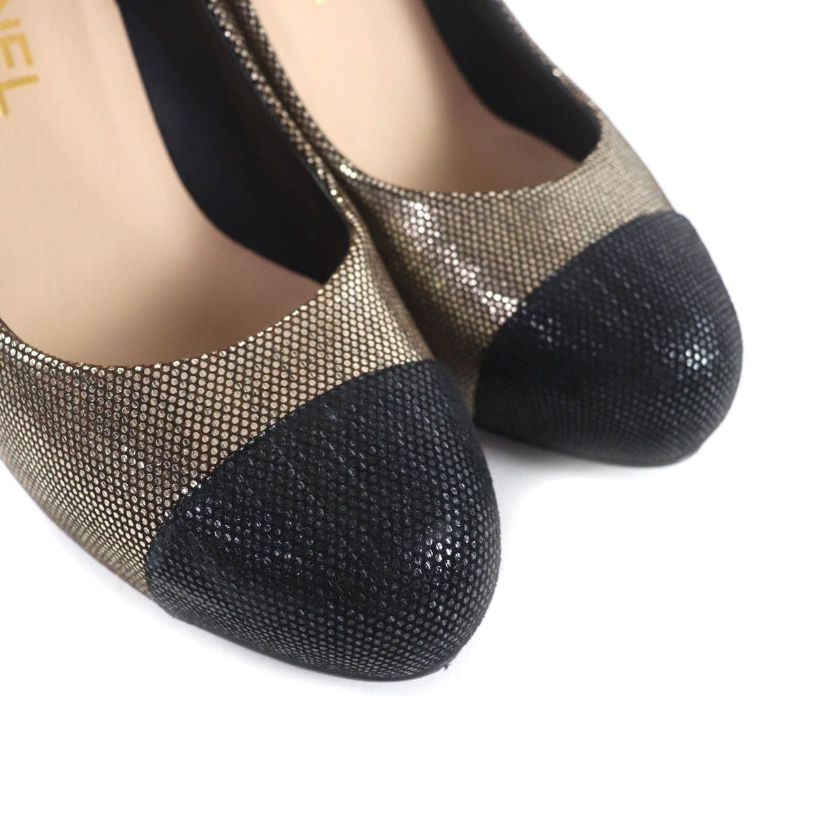 Chanel Almond Toe Pumps with Rhinestone — view 8