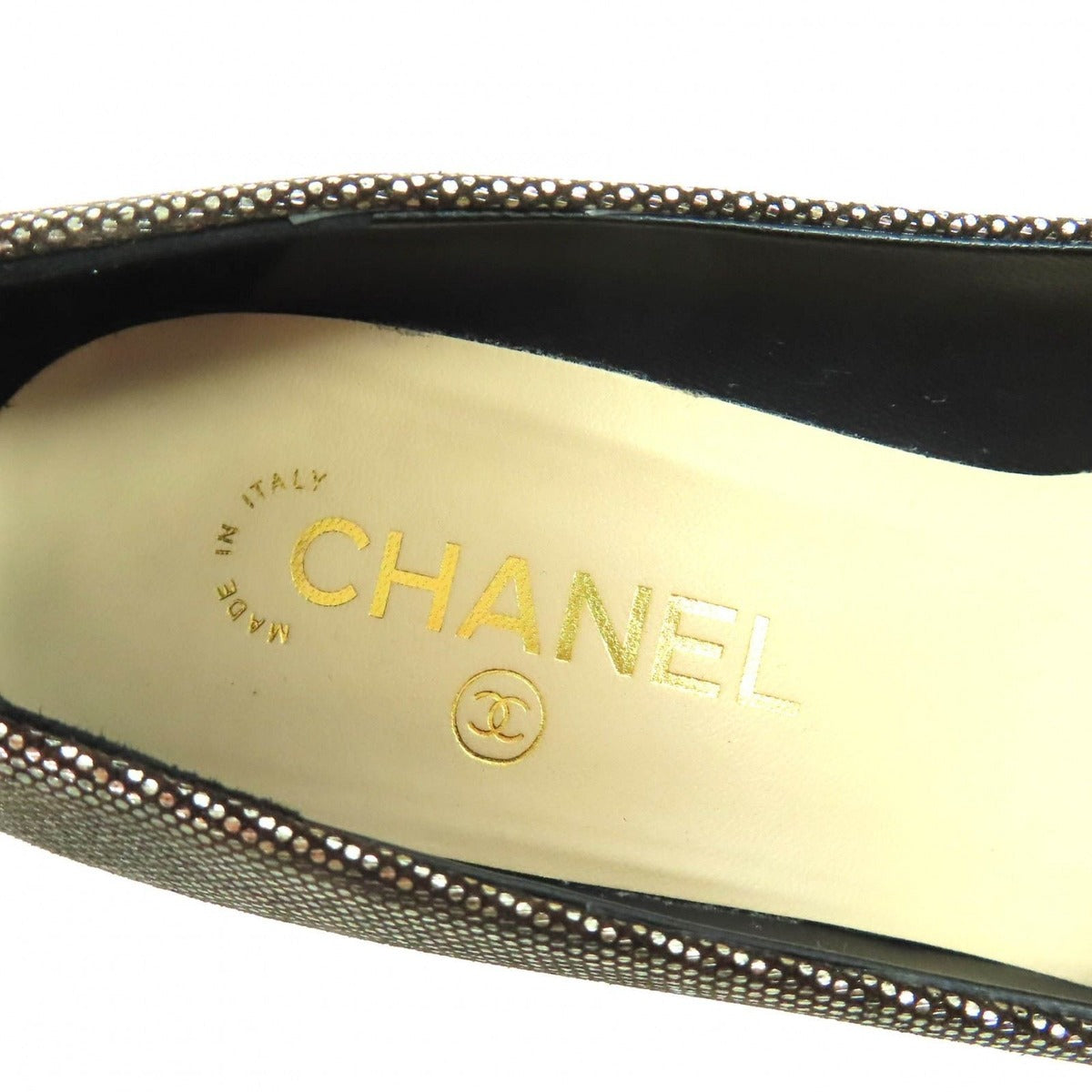 Chanel Almond Toe Pumps with Rhinestone — view 10