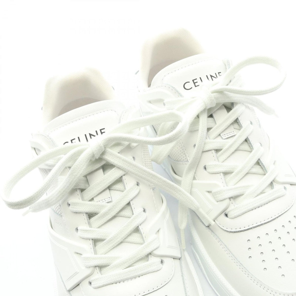 Celine Sneakers Lace Up White Leather — view 8