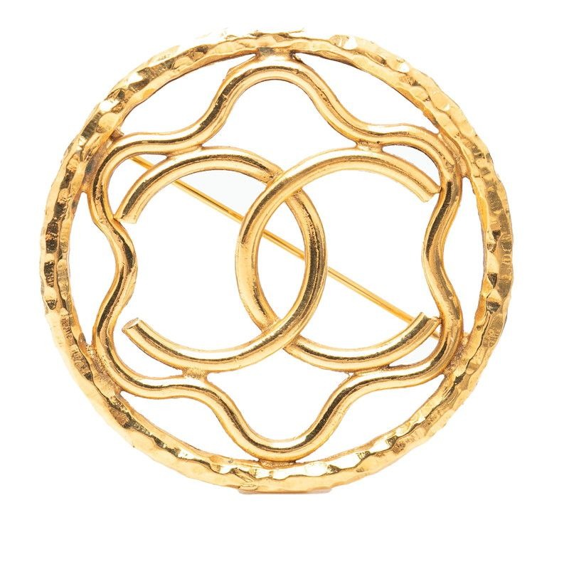 Chanel CC Logo Gold Plated