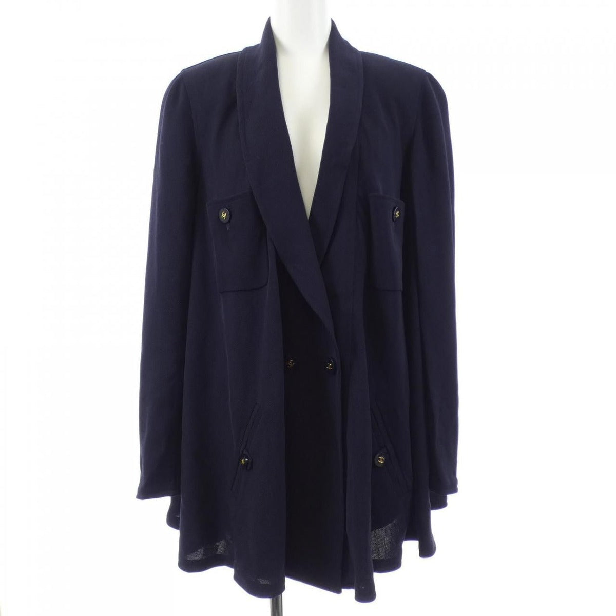 Chanel Vintage Jacket Navy 38