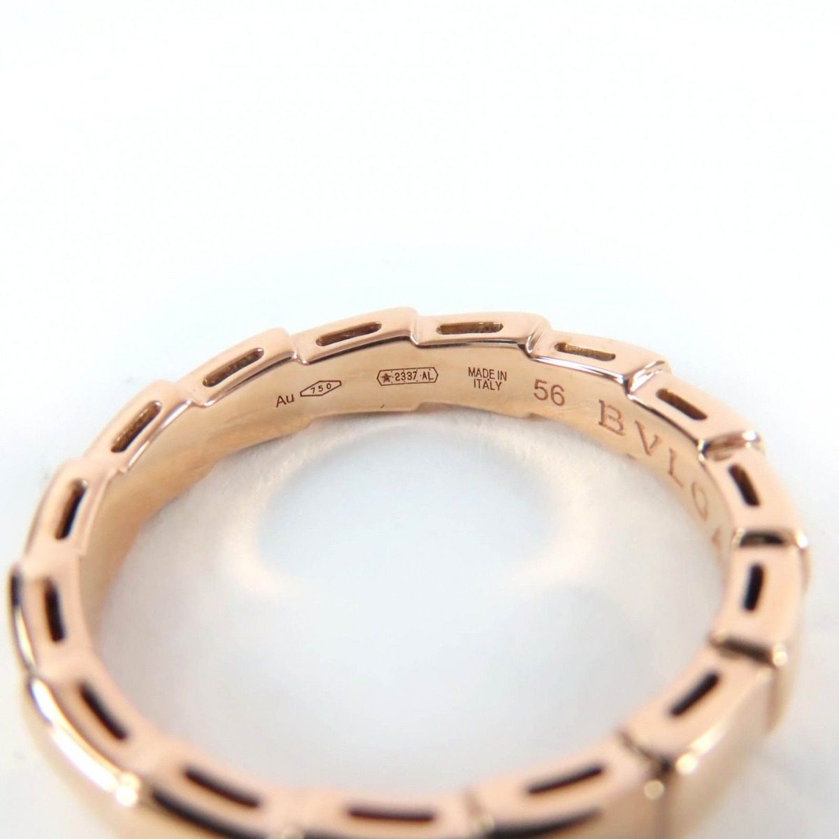 Bvlgari Serpenti Vipa Ring 18k Pink Gold 56 Weight — view 4