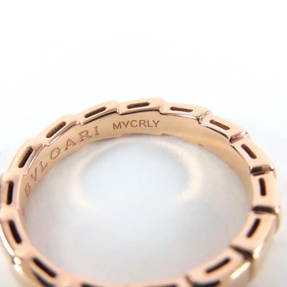 Bvlgari Serpenti Vipa Ring 18k Pink Gold 56 Weight — view 5