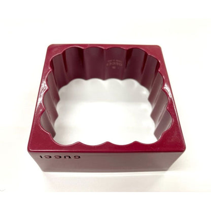 Gucci Square Bangle Size M Stamped V Burgundy — view 2