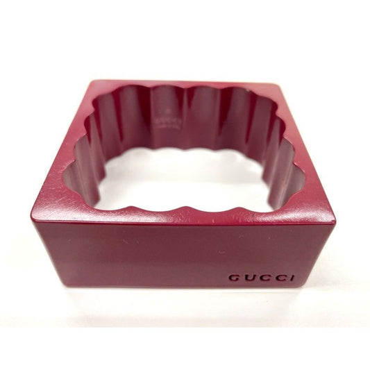 Gucci Square Bangle Size M Stamped V Burgundy