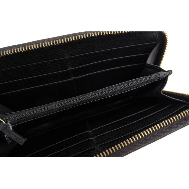 Gucci Long Wallet Men Leather Black — view 5