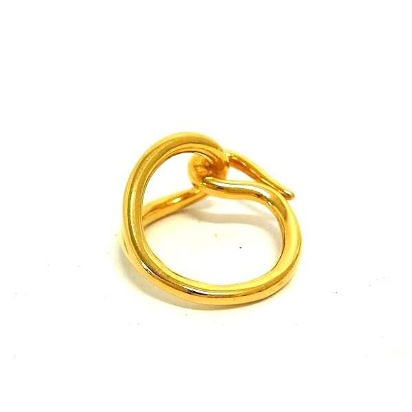 Hermes Jumbo Scarf Ring Closure Gold — view 2