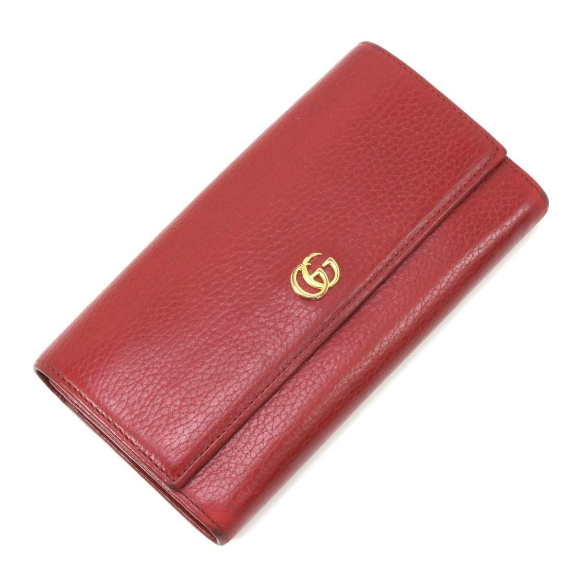 Gucci Long Wallet Double G Continental Red