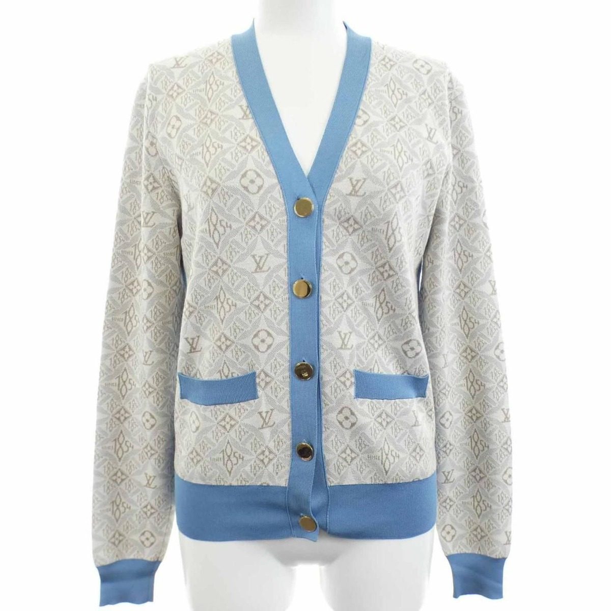 Louis Vuitton Contrast Trim Cardigan