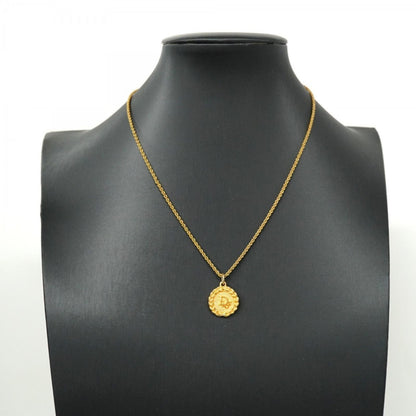Christian Dior Vintage DIOR Gold Plated Necklace Medallion
