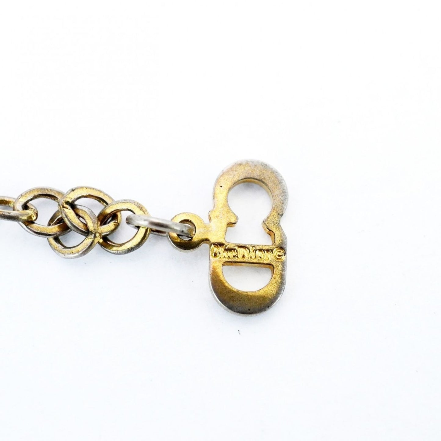 Christian Dior Vintage DIOR Gold Plated Necklace Medallion