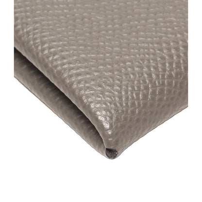 Hermes Card Case Silver Calvi Greige Size Details — view 9