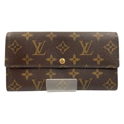 Louis Vuitton Monogram Pochette Porte Monnaie Credit Bifold Long Wallet
