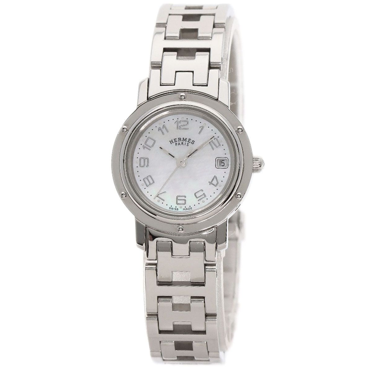 Hermes Clipper Cles Watch SS