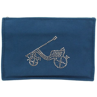 Hermes Voiture Petit Duc Cotton Design Pouch Accessories Pochette