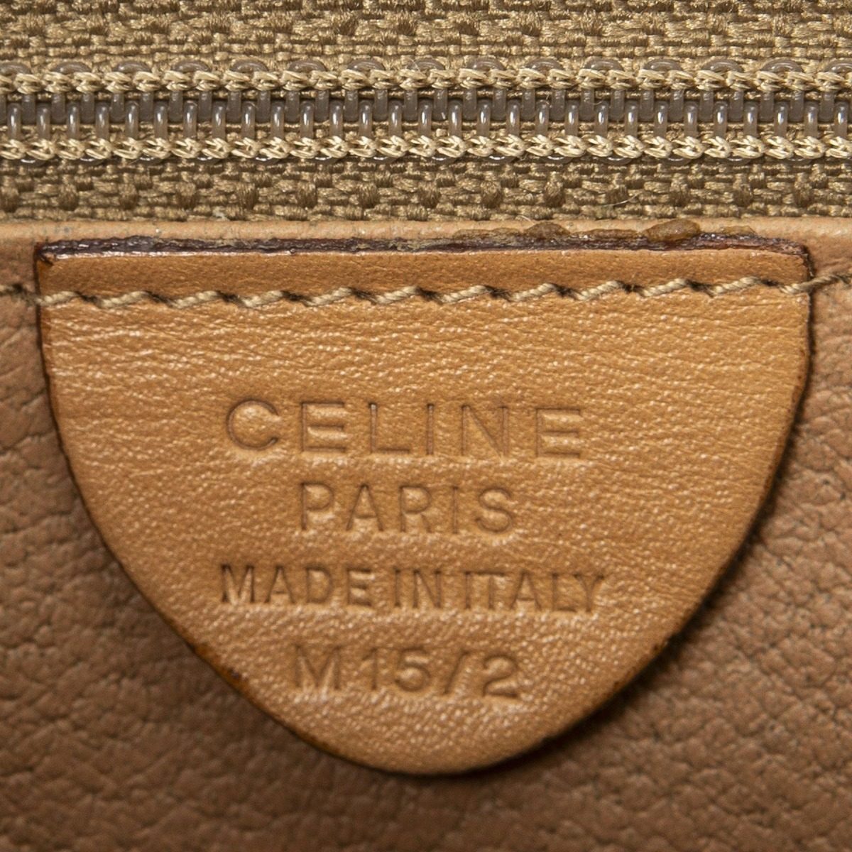 Celine Flap Cross Brown Beige Macadam Canvas Crossbody — view 10