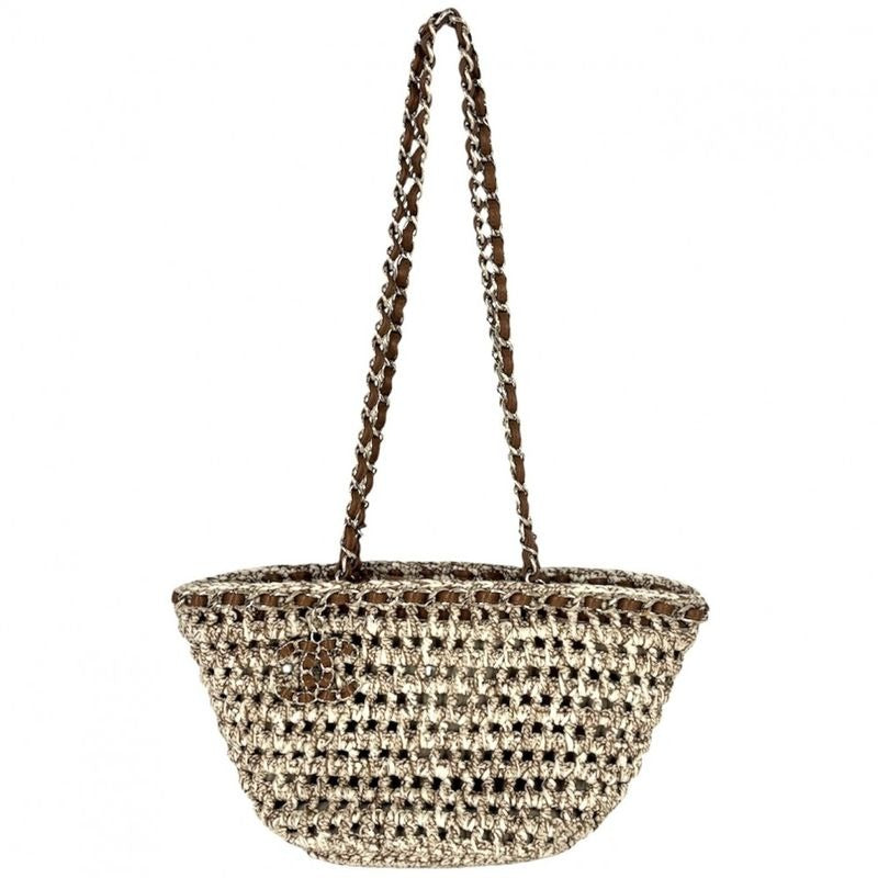 Chanel Shoulder Bag Cage Shopping Chain Tote Coco