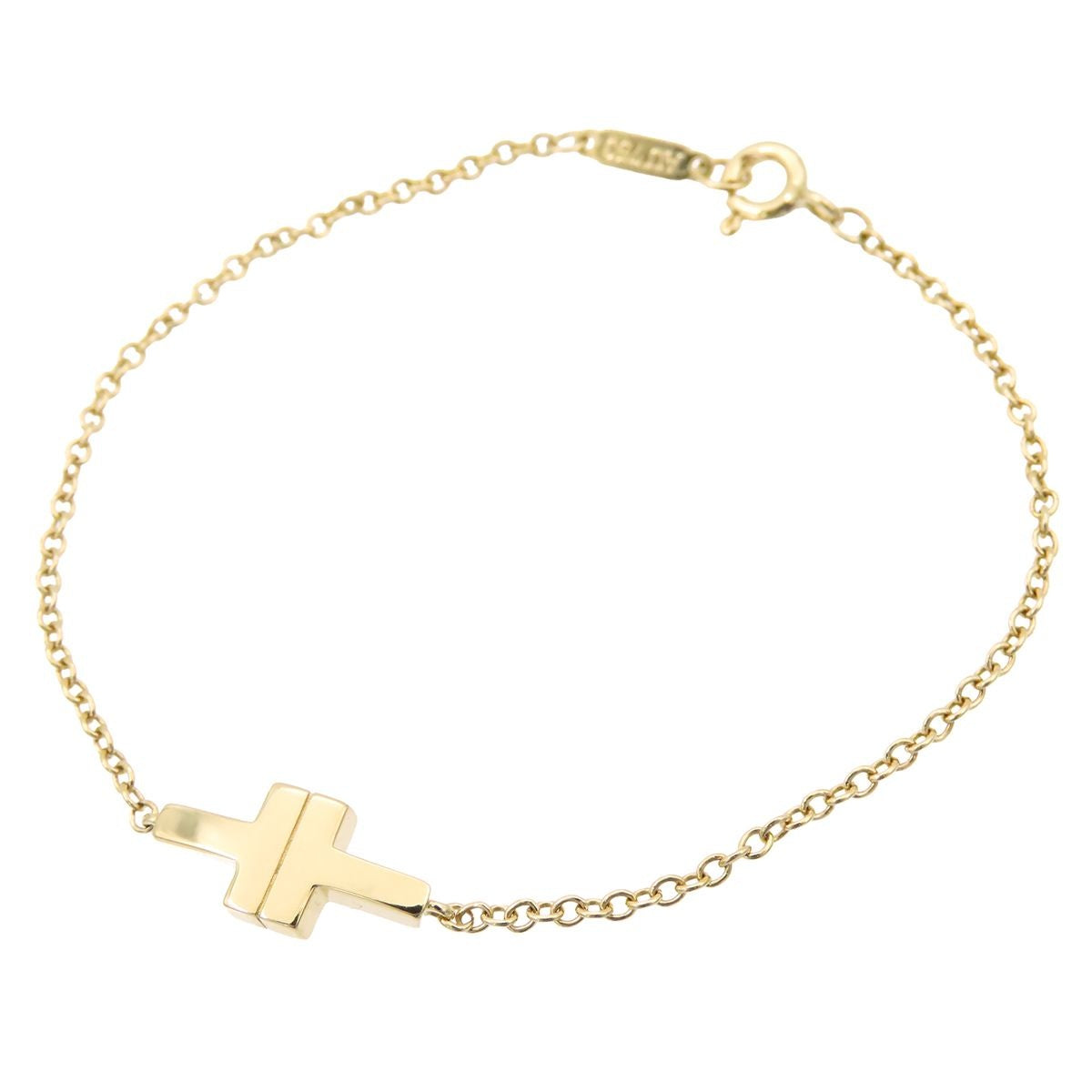 Tiffany & Co T Two Chain Bracelet Yellow Gold 18k