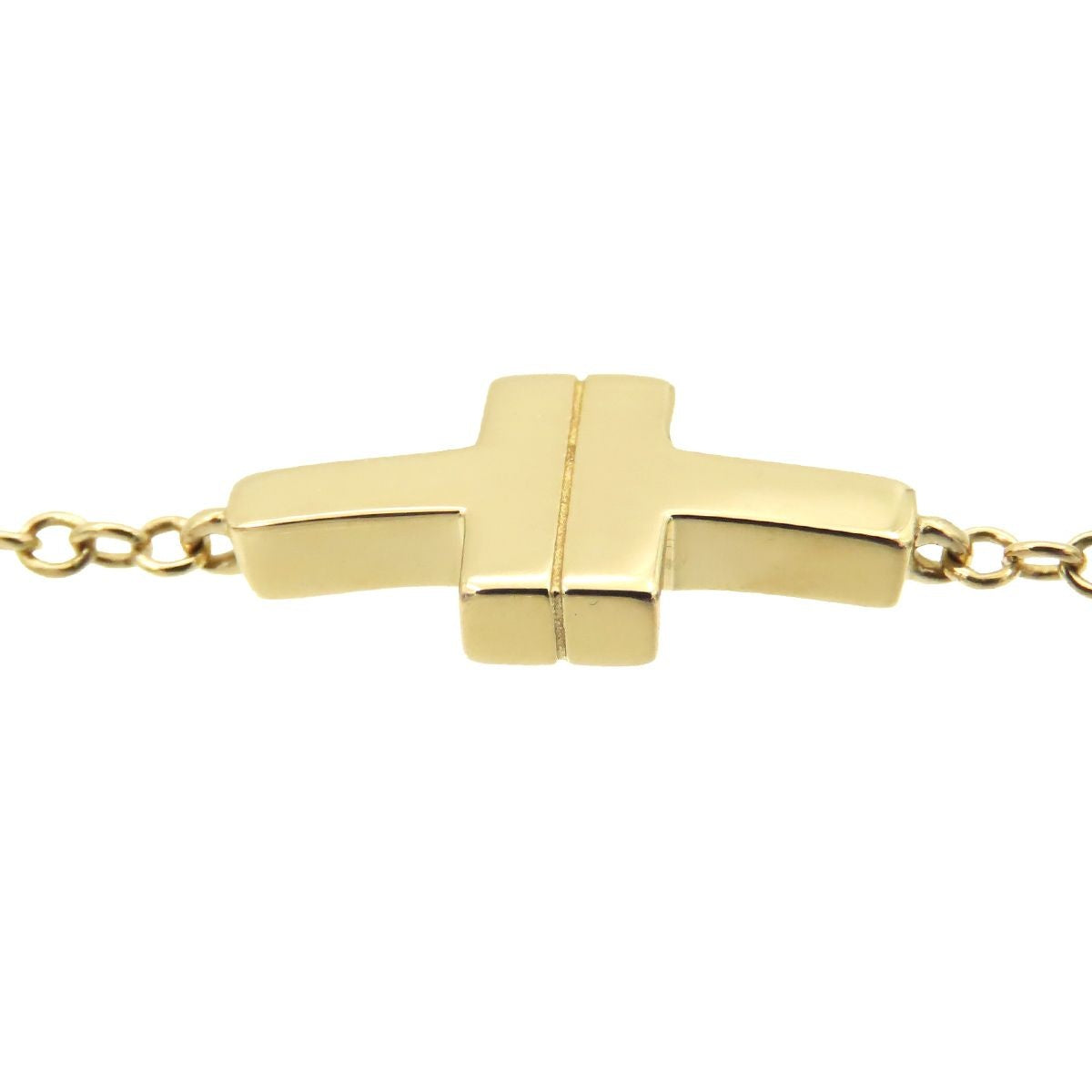 Tiffany & Co T Two Chain Bracelet Yellow Gold 18k — view 5