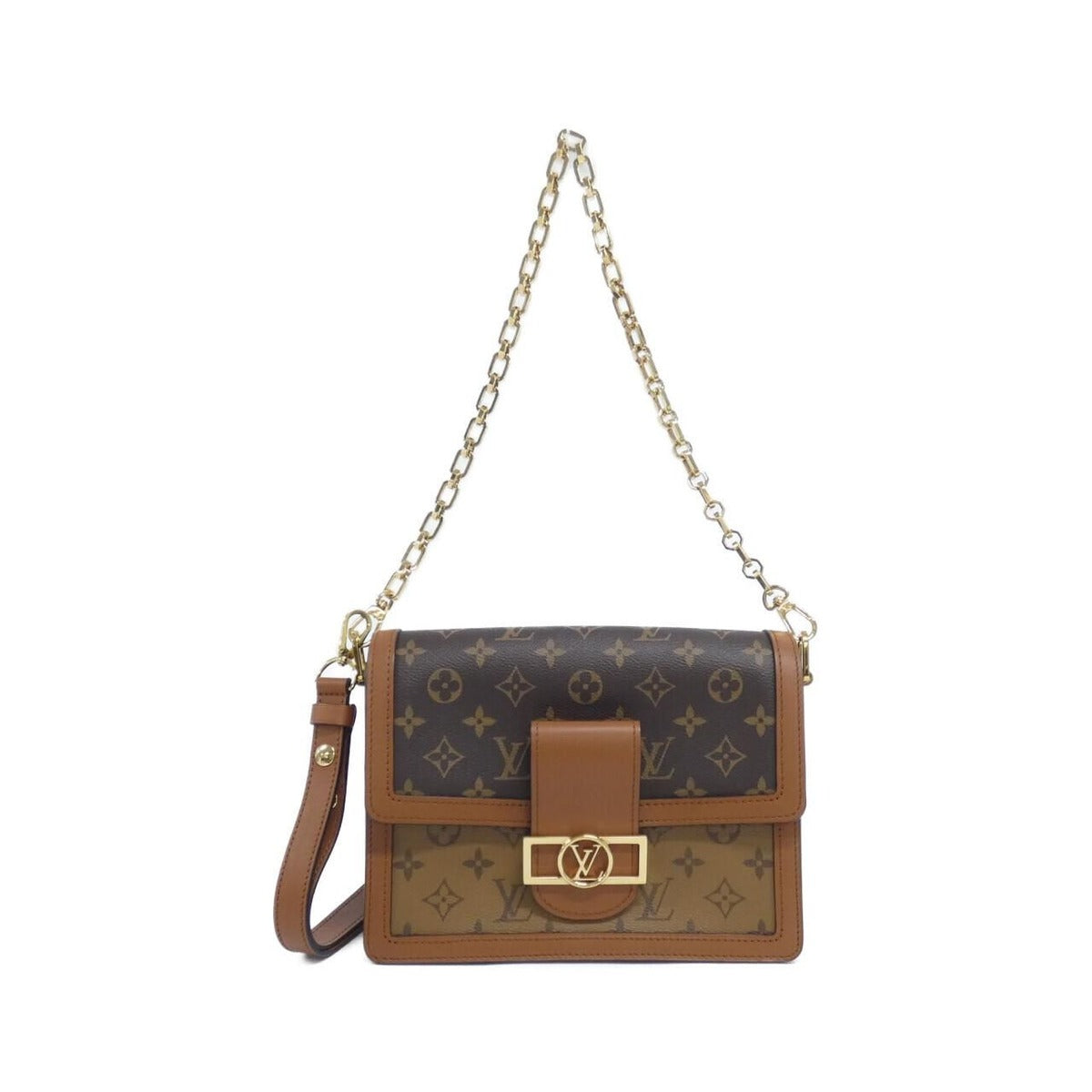 Louis Vuitton Monogram Reverse Dauphine MM Shoulder Bag