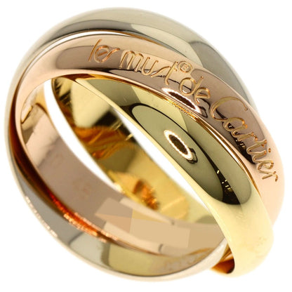Cartier Trinity 48 Ring 18K Yellow Gold Pink White