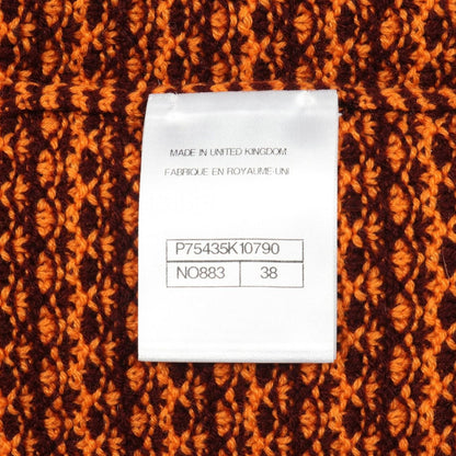 Chanel Dress CC Logo Button Orange Bold — view 5