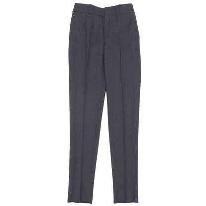 Saint Laurent Paris Wool Cotton Slacks Pants Gray 36