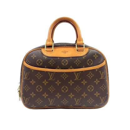 Louis Vuitton Monogram Leather Brown Light Handbag Gold