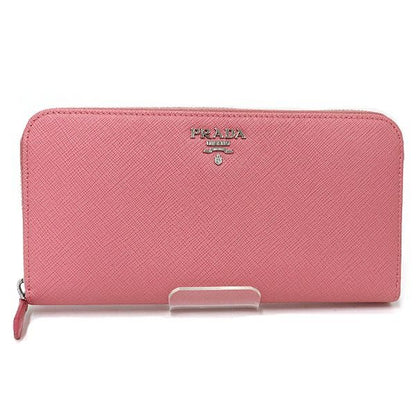 Prada Saffiano Zip Around Wallet Petalo 1 Pink