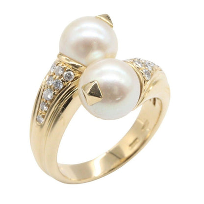Bvlgari Ring Passo Doppio Pearl Diamond 18k
