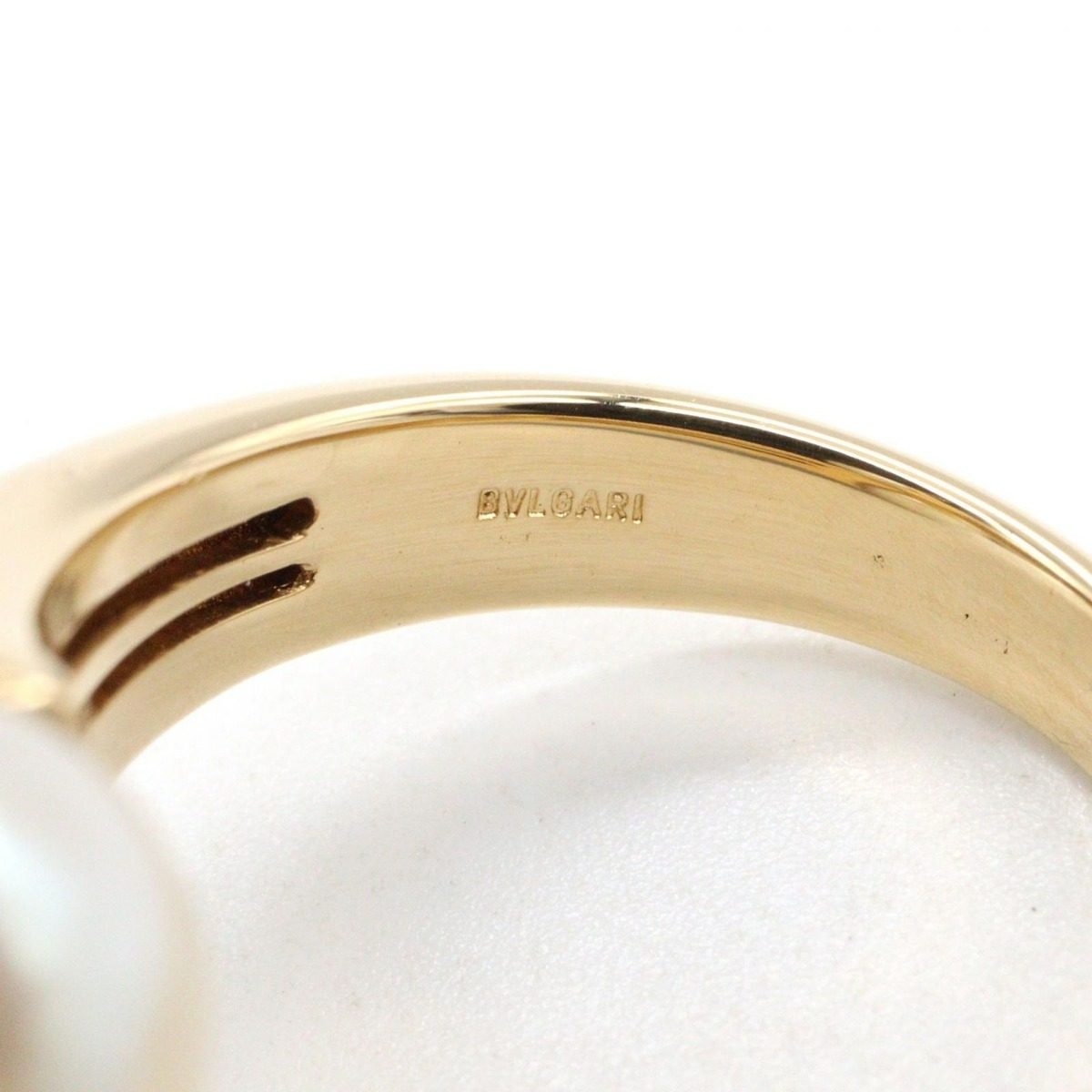 Bvlgari Ring Passo Doppio Pearl Diamond 18k — view 5