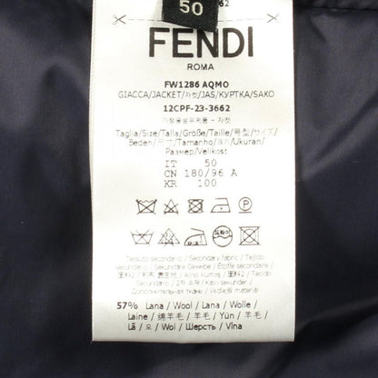 Fendi FF Embossed Shirt Jacket Wool — view 5