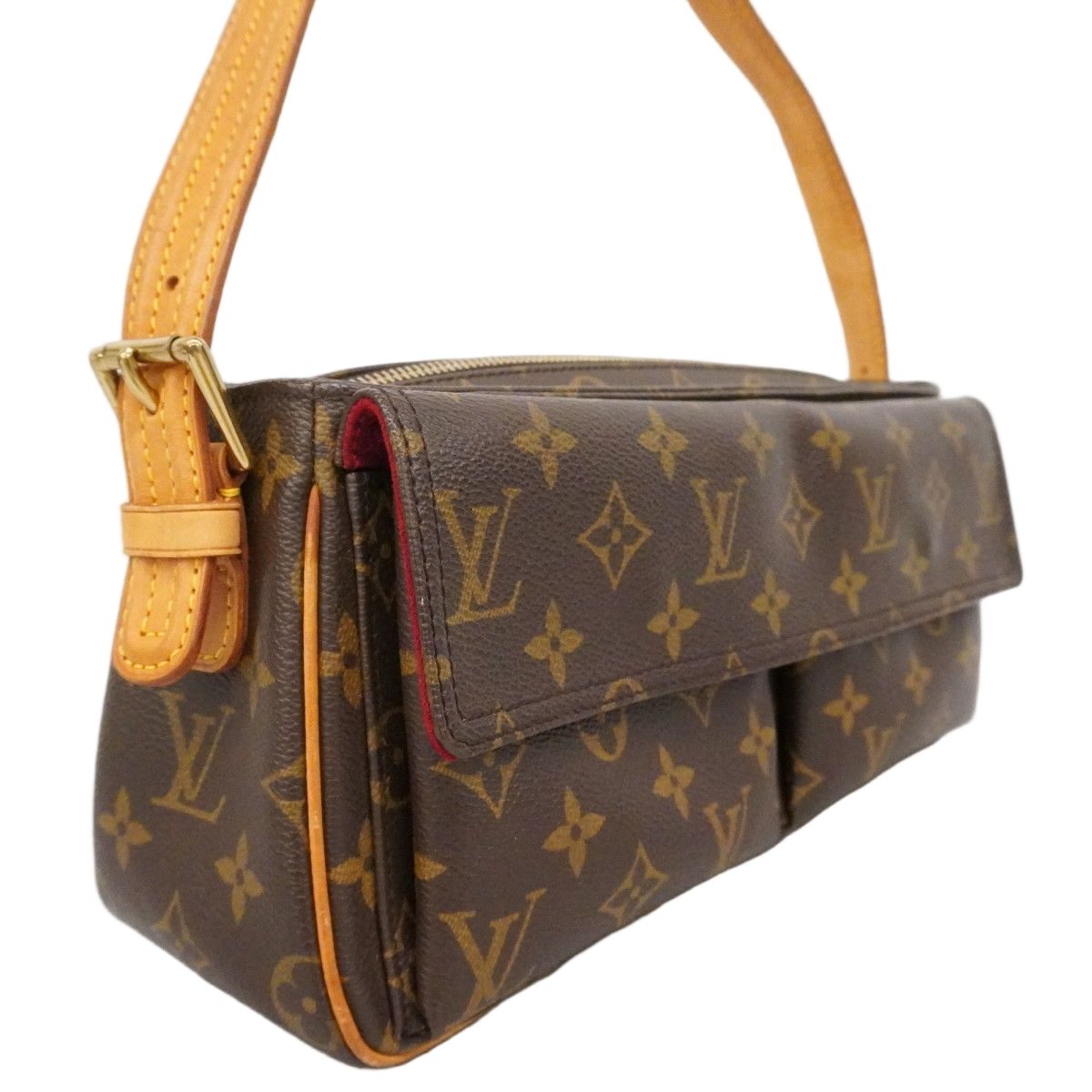 Louis Vuitton Shoulder Bag Monogram Viva Cite MM Brown — view 2