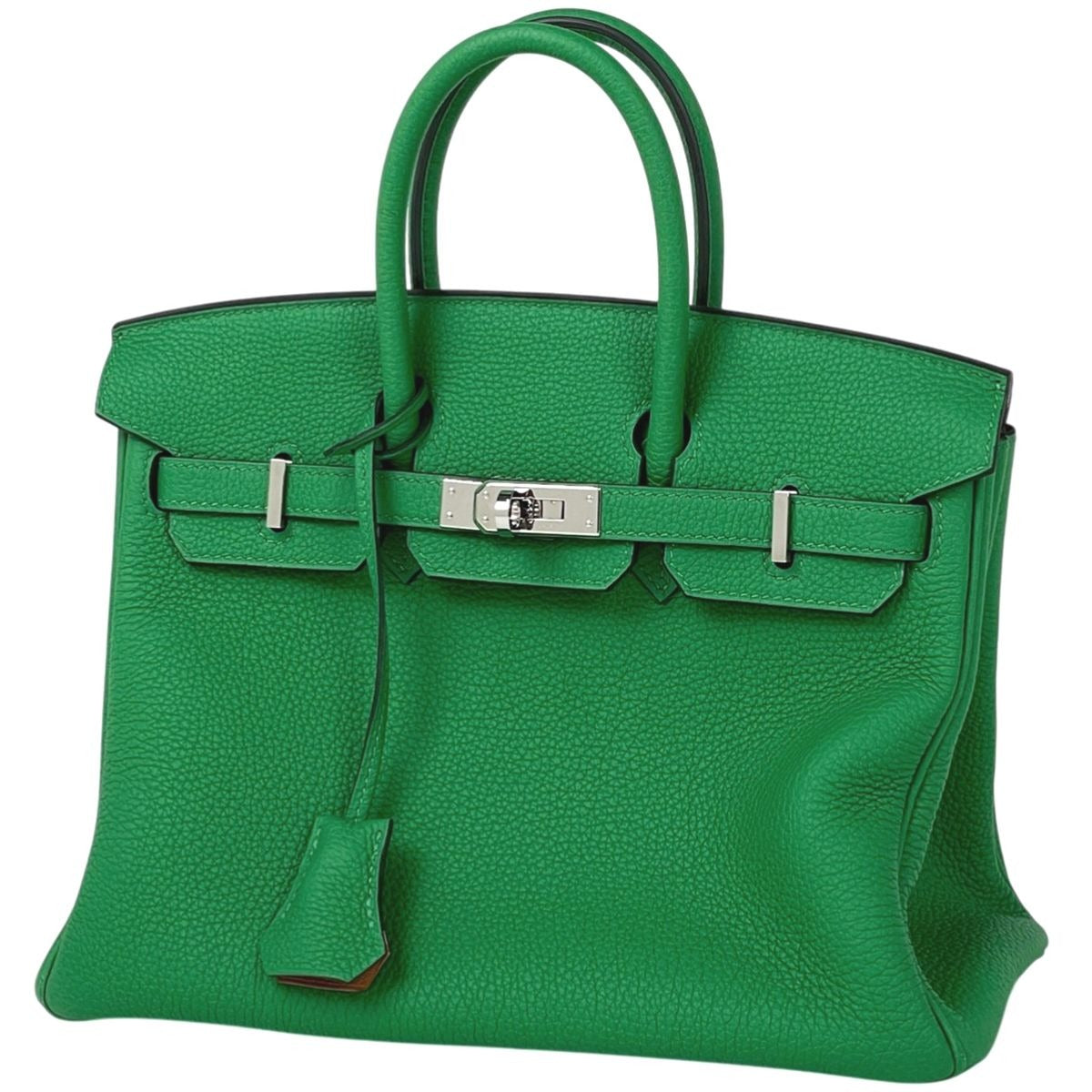 Hermes Birkin 25 Verso Handbag Togo Bamboo Caramel