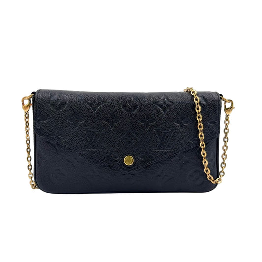 Louis Vuitton Pochette Felicity Monogram Empreinte Noir Leather Black Shoulder
