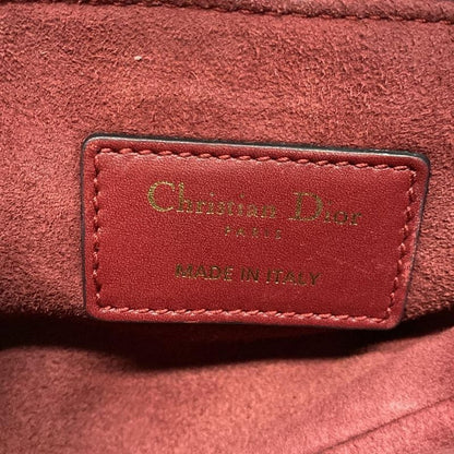 Dior/christian Dior Handbag Saddle Bag Red Leather
