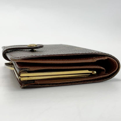 Louis Vuitton Nogram Portefeuille Viennois M61674 Brown Bifold Wallet Leather