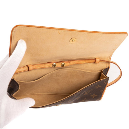 Louis Vuitton Twin Brown Monogram Canvas — view 8