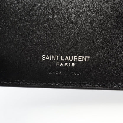 Saint Laurent Paris Bifold Wallet Monogram Nero Leather — view 4