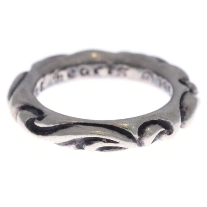 Chrome Hearts Scrl Band Scroll Silver Ring