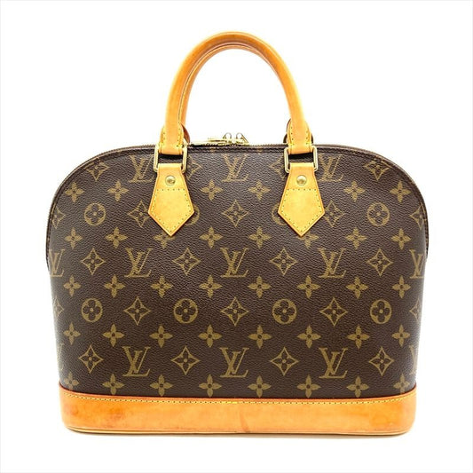 Louis Vuitton Alma PM Handbag Monogram Canvas Brown Gold Hardware Ba0054