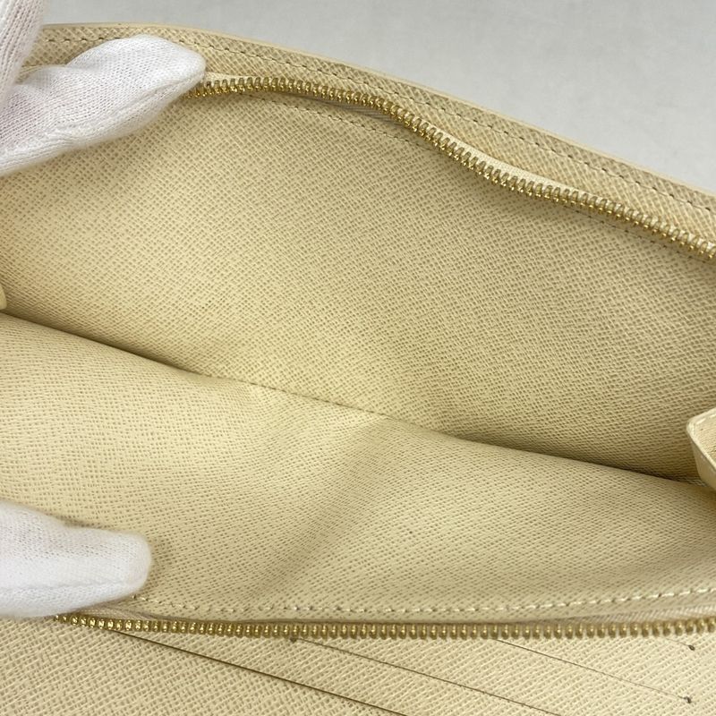 Louis Vuitton Damier Azure Portefeuille Antholite Long Wallet N63072 White