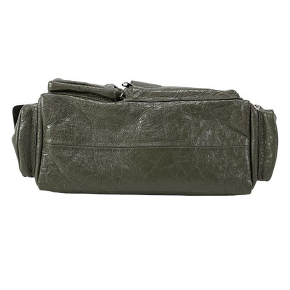 Balenciaga Shoulder Bag Super Busy Small Thing Bag 702167 Khaki Lambskin